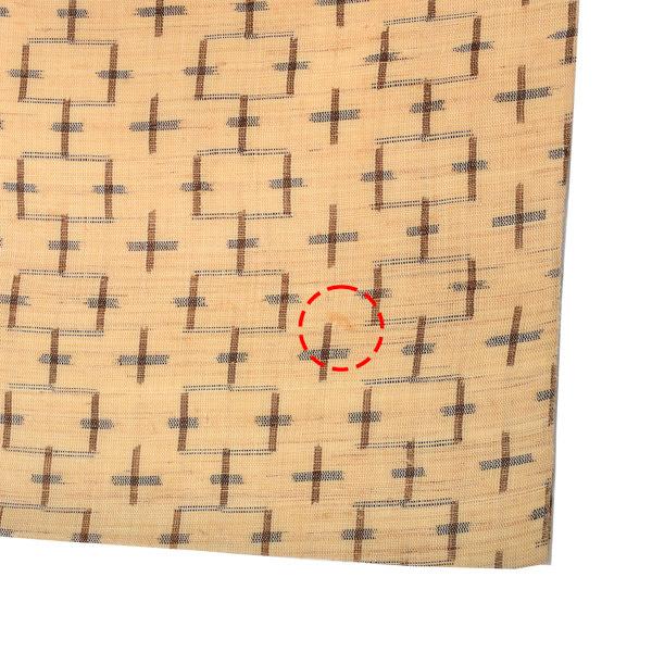 【中古品】仕立て上がり 九寸名古屋帯 「変わり十字」 上布 【メール便不可】