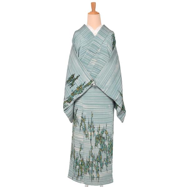 新品 正絹 ちりめん 小紋 袷 着物 仕立て上がり 未使用品 新品 正絹 ちりめん 小紋 袷 着物 仕立て上がり 未使用品