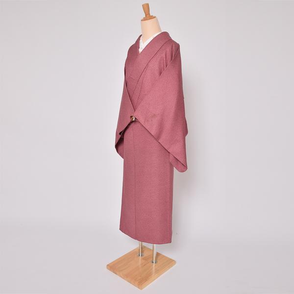 Prices down）着物 中古 江戸小紋 単品「「今様色 蓑亀」仕立て上がり