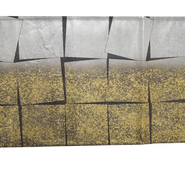 【新古品】「黒地　唐草文様　螺鈿風　千代紙」仕立て上がり 袋帯 全通柄【メール便不可】