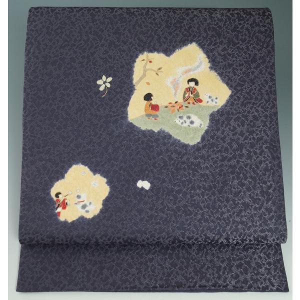 洒落袋帯 犬柄 新品-