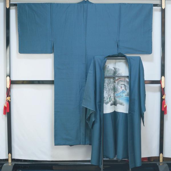 男着物セット 未使用品 紬 アンサンブル 着物・羽織 セット Sサイズ