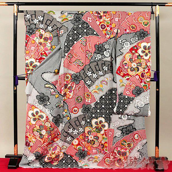 和遊館 即決efa2048 京友禅 総絞り 豪華 金駒 相良刺繍 お振袖 お 