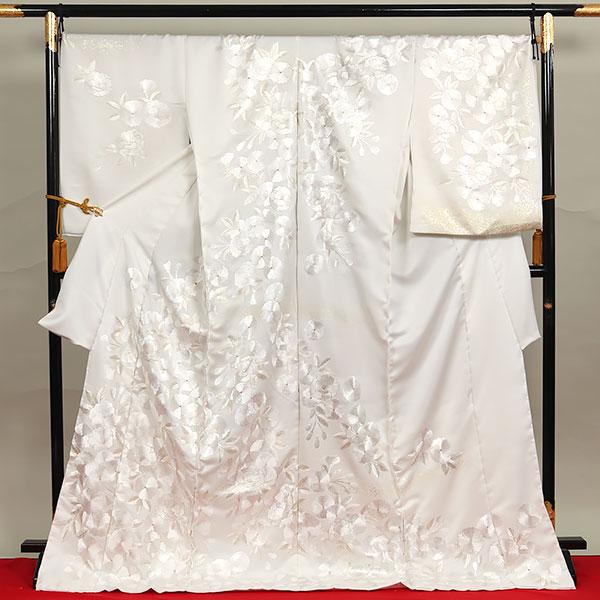 和遊館 即決eha3247 超細密手刺繍 尾峨佐染繍 丹後ちりめん 高級 訪問 