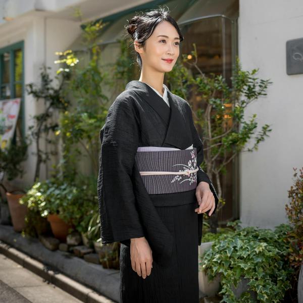 くるり竹楊柳夏きものMサイズ 白地に鉄線 夏着物 洗える着物 | www