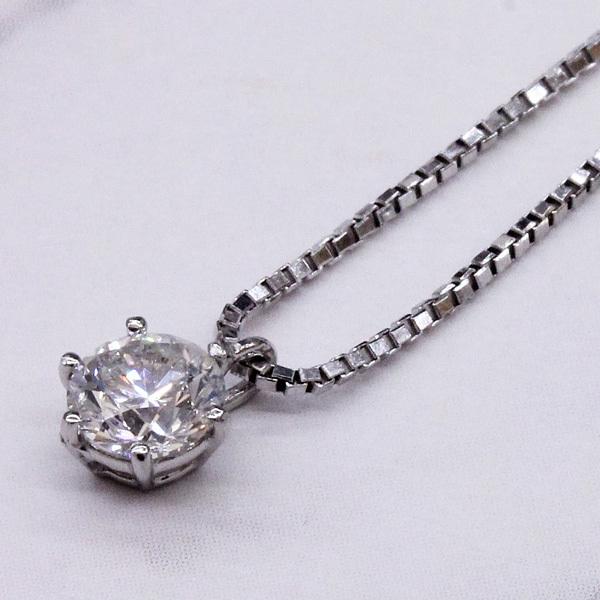 ダイヤプチネックレス／プラチナ ペンダント ダイヤモンド0.32ct PT