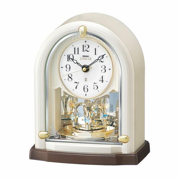 【未使用品】SEIKO セイコー EMBLEM エンブレム 置時計 HW593W SEIKO セイコークロック・エンブレム HW593W 置き時計（電波