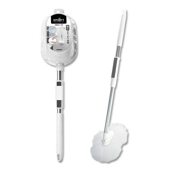 アズマ工業(Azuma Industrial) スマート 浴槽洗いFM 伸縮柄 本体 磁石でくっつく マグネット収納 水だけで汚れが落ちる 水切れが