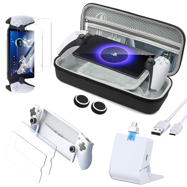 PS Portal 用収納ケース【新登場-7in1】PS Portal 用充電スタンド+収納バッグ+PS Portal 用保護カバー+PS Port