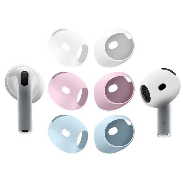 Seltureone【6個入り】AirPods 4 イヤーピース 2024 フィット感 滑り止め ソフトシリコンゴム 分離可能 Airpods 4交