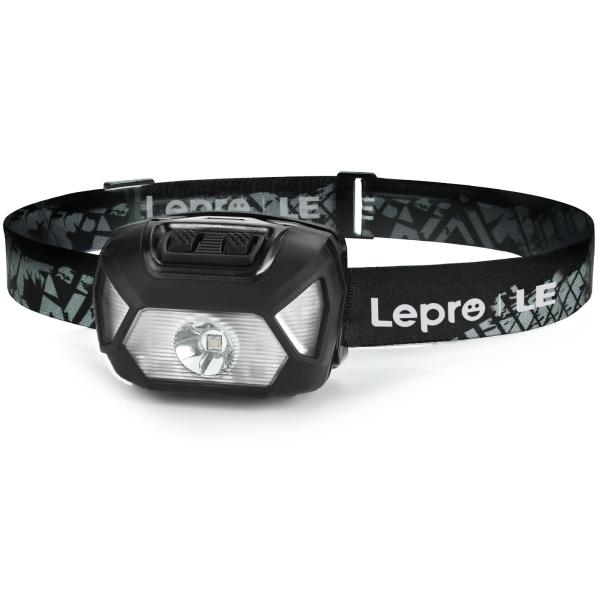 Lepro ヘッドライト 電池式 LED ヘッドランプ 高輝度 ledヘッドライト 6種点灯モード 単4形電池対応【赤＆白ライト/スポット・ワイドL