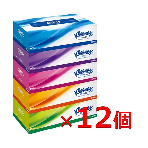 他サイト： クレシア 【ケース販売】 クリネックスティシュー 180組 5箱ｘ12パックの商品画像