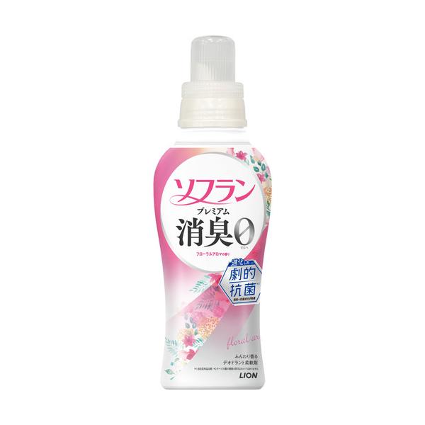 ライオン ソフラン プレミアム消臭 柔軟剤 本体 フローラルアロマの香り 480ml