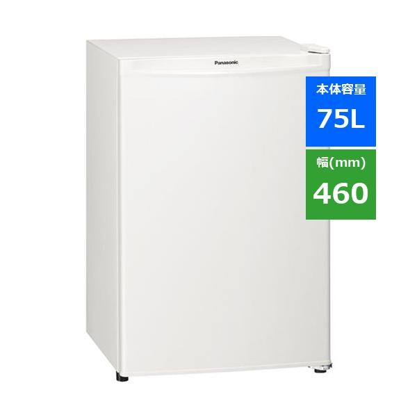 パナソニック NR-A80D-W 1ドアパーソナル冷蔵庫 (75L・右開き) オフホワイト NRA80D