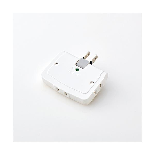 他サイト： タップ エレコム 雷ガード T-KTR04WH コーナータップ(雷ガード付き)の商品画像