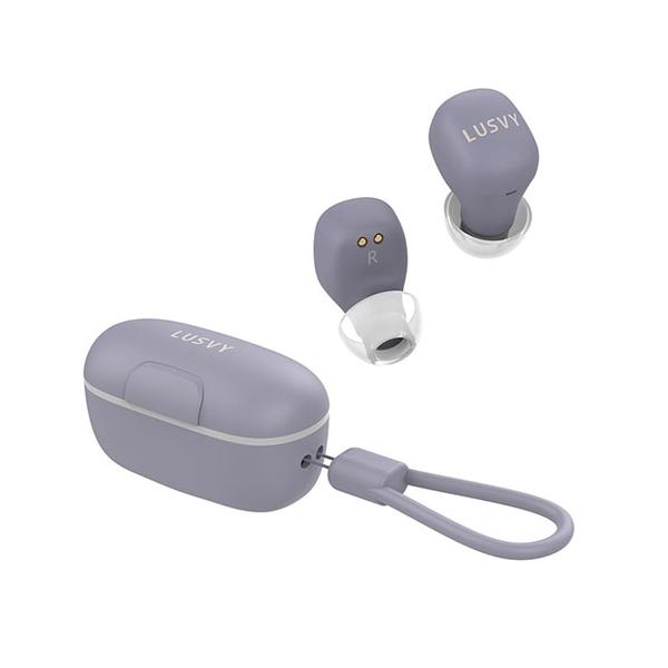ナガオカ L103CAFEMUR 完全ワイヤレスイヤホン NAGAOKA LUSVY 紫いもラテ