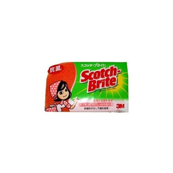 住友3M オレンジ キッチン用品 抗菌ウレタンスポンジたわし 3層リーフ型