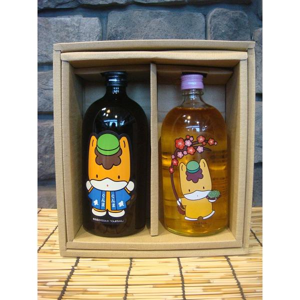 麦焼酎・梅酒 ぐんまちゃん セット 720ml×2本 飲み比べ 群馬名産