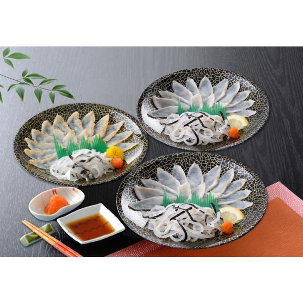 ●商品内容真ふぐ霜降り刺身（17cm皿）20g×2真ふぐたたき刺身（17cm皿）20gとらふぐ皮20g×3ふくポン酢10g×3もみじおろし10g×3●アレルギー指定食品小麦・大豆●原産地マフグ（山口県産）、トラフグ（長崎県産、熊本県産：養殖...