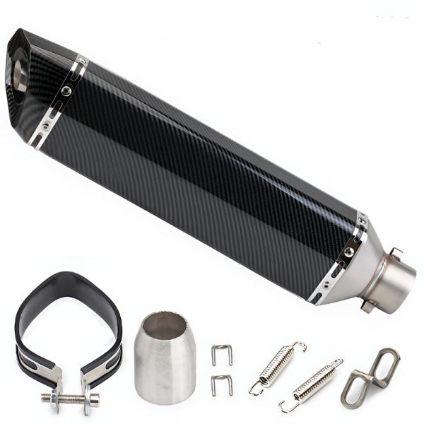 汎用カーボンマフラー　新品 汎用61mm カーボン ショートサイレンサーGP Z800 Z1000 CBR400R