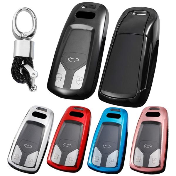 アウディ C TPU スマートキーケース キーカバー キーホルダー audi A3 S3 RS3 A4 A5 S5 A6 S6 RS6 A7 S7 A8 TT 