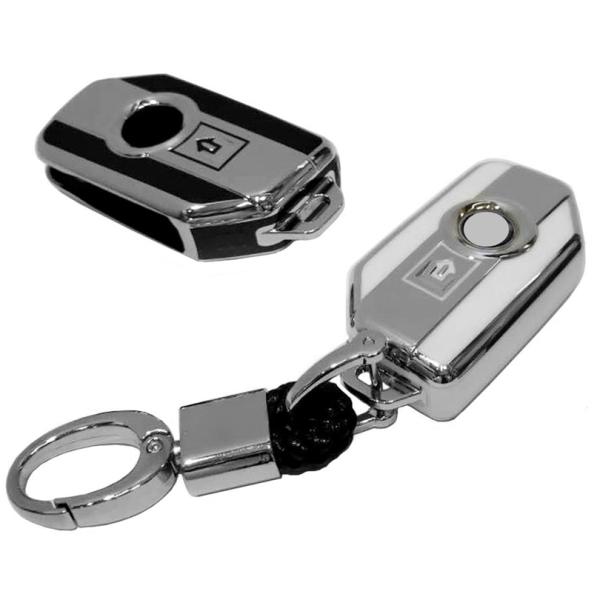 【ご確認】２枚目の適合キー画像と、実物キーをご確認下さい。車種名が同じでも、年式等で形状が異なる場合が御座います。【内容/材質】キーケース：TPUカラビナキーホルダー：亜鉛合金+編み込みレザードライバーメタリックカラーが美しい、おしゃれなキ...