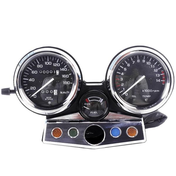 ご覧いただき誠に有難う御座います。【参考適合車種】ホンダ HONDACB400SF　 NC31中期型 95年〜98年◆セット内容：メーターユニット 1個純正メーターと互換取付けができます。カプラーは7ピンと6ピンです。拡大画像を載せておりま...