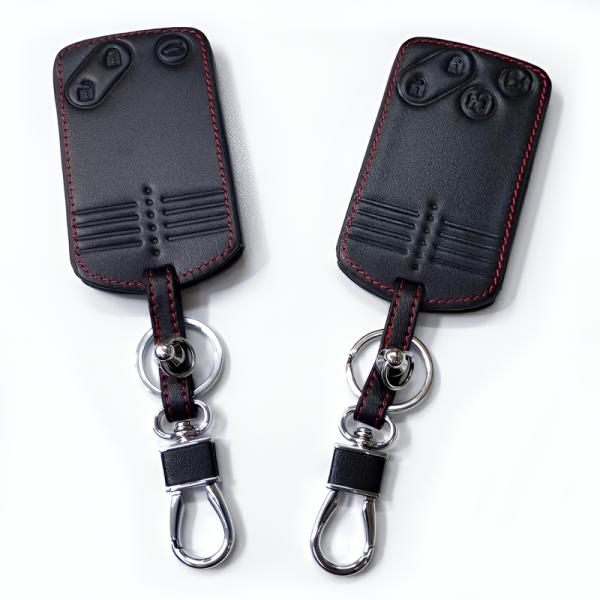 マツダ 牛本革 レザー カードキーケース キーカバー キーレスカバー MPV ビアンテ ロードスター RX8 CX7 CX9 アテンザ プレマシー ベリーサ ア