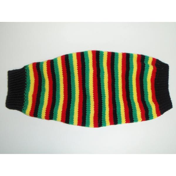 ワンちゃんセーターハンドメイド 小型犬用編み込みセーター☆ターコイズ☆ハート模様☆ペット