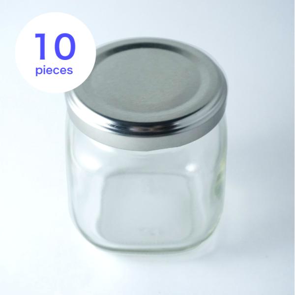 キャンドルワックスを注いでオリジナルキャンドル制作にお使い頂けるガラスジャーです。蓋は全4色（シルバー・ゴールド・マットブラック・ホワイト）からお選びいただけます。※海外製品のため、ゆがみや気泡、キズがある場合がございます。予めご了承くださ...