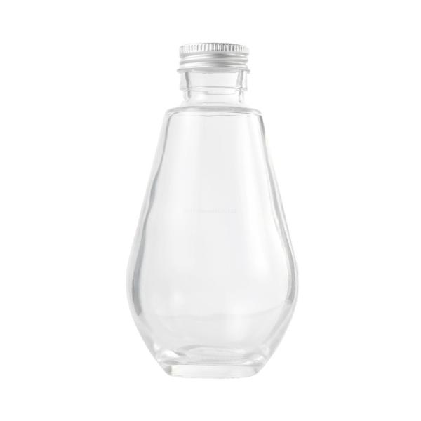 ハーバリウム用にお使いいただくのにぴったりな瓶です。入れても締め易いスクリューキャップでしっかりと密封します。■サイズ　高さ約13.5cm x 幅約7.2cm　口径約2cm■容　量　218ml(±4.5ml)