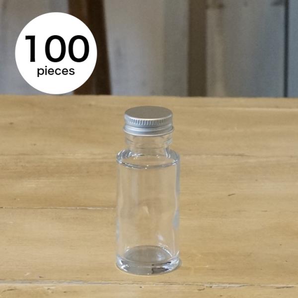 ハーバリウム瓶 ストレート 約50ml フタ付き 100個セット [日曜祝日 配送休業]
