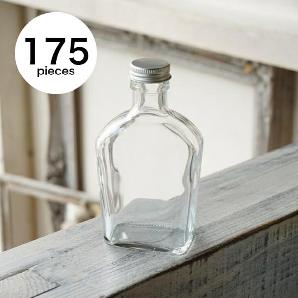 ハーバリウム瓶 ウイスキー 約200ml フタ付き 業務用5カートン(35個×5