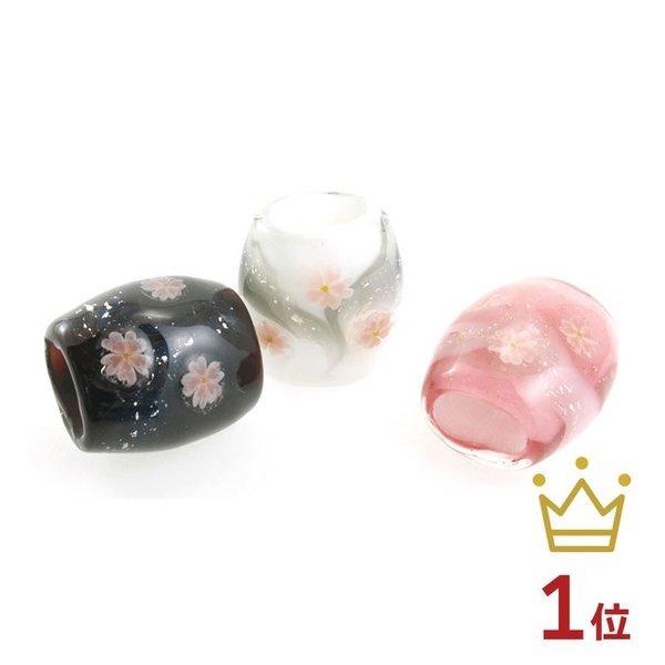 「帯留め 夜桜」とんぼ玉 帯留め 手作り ガラス 振袖 浴衣 帯飾り 帯締め 花 桜 アクセサリー