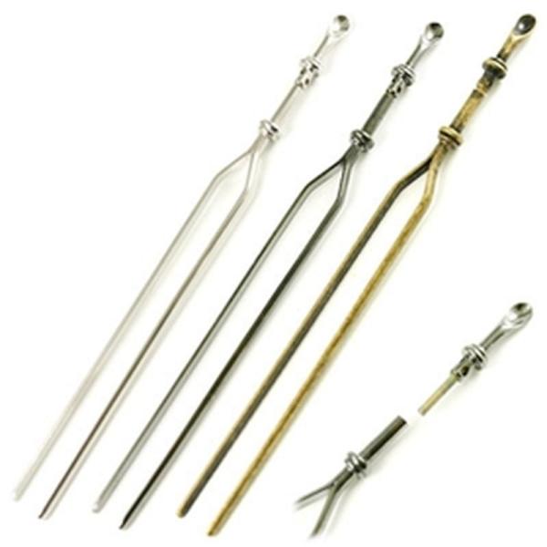 「ホルダーかんざしH」かんざし 二本足 パーツ 金具 シンプル 手芸 材料 素材