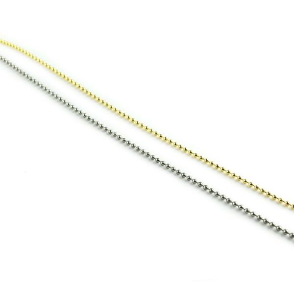 「ボールチェーン φ1.2mm」ボールチェーン パーツ 手芸 材料 素材 紐