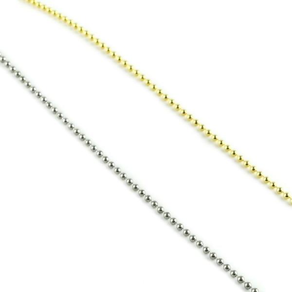 「ボールチェーン φ2mm」ボールチェーン パーツ 手芸 材料 素材 紐