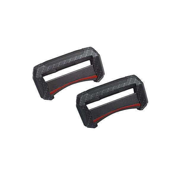 槌屋ヤックTsuchiya Yac 車内用品 シートベルト バックル カバー シリコーン ブラック/レッド PF-378