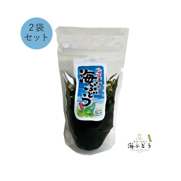 沖縄産海ぶどう60g×２(海水入り)　メール便/化粧箱なし/たれ付き