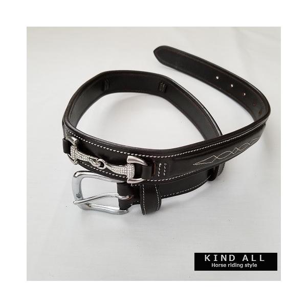 クリスタル ハミデザイン スナッフルベルト 乗馬 レザーベルト : KIND