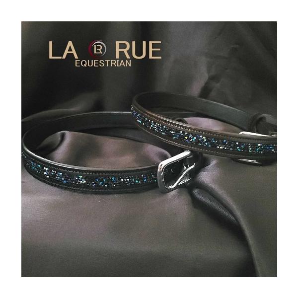 送料無料 LA・RUE ロックストーン 本革 レザーベルト 乗馬 馬術