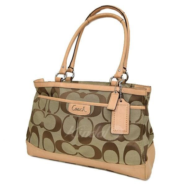 COACH（コーチ） シグネチャーキャリーオール F19725 ベージュ サイズ