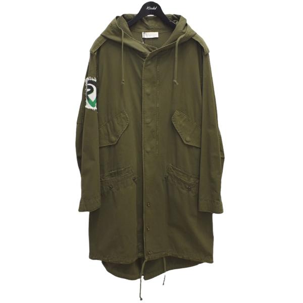Faith Connexion 17SS ハンドペイント モッズコート カーキ サイズ：XS