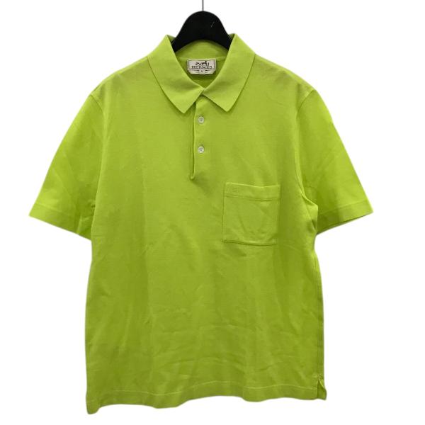 HERMES（エルメス） ポロシャツ 31 5700 ネオンイエロー サイズ：M