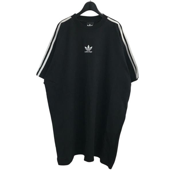バレンシアガ アディダス ブラックTシャツ Balenciaga x adidas Oversized T-Shirt Black Men's - SS23 - US