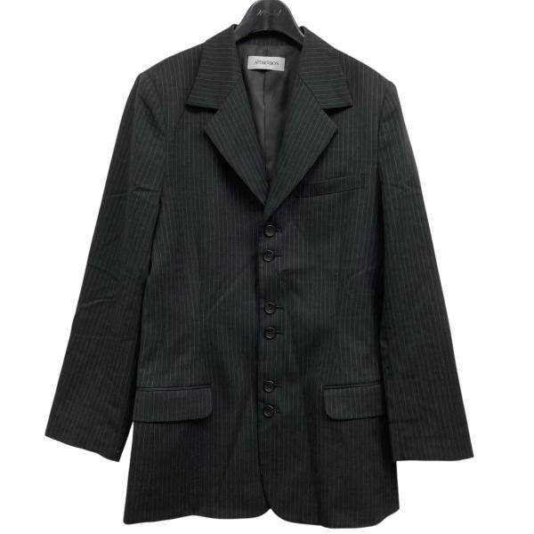 値下げ】ATTISESSION ツイル6ボタンテーラードジャケット グレー
