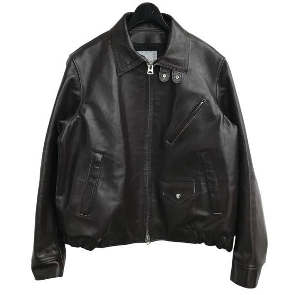 sacai サカイ 25SS 「Leather Jacket」 ライダースジャケット 25 sacai サカイ 25SS 「Leather Jacket」 ライダースジャケット 25