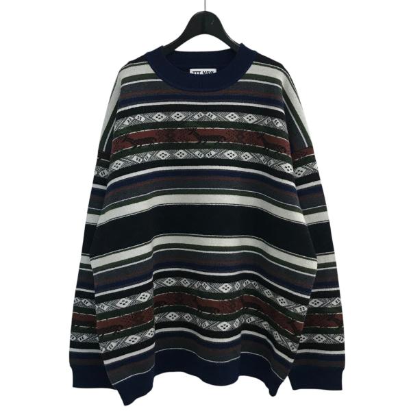 値下げ】TTT MSW 23AW ノルディックニット TTT 2023AW KT13 ネイビー