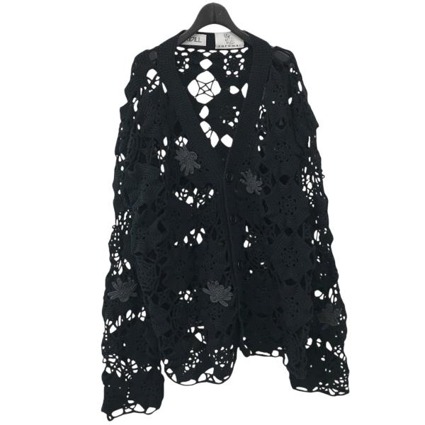 定価30800円 23SS DISCOVERD デストロイニットカーディガン 黒 FREAK'S