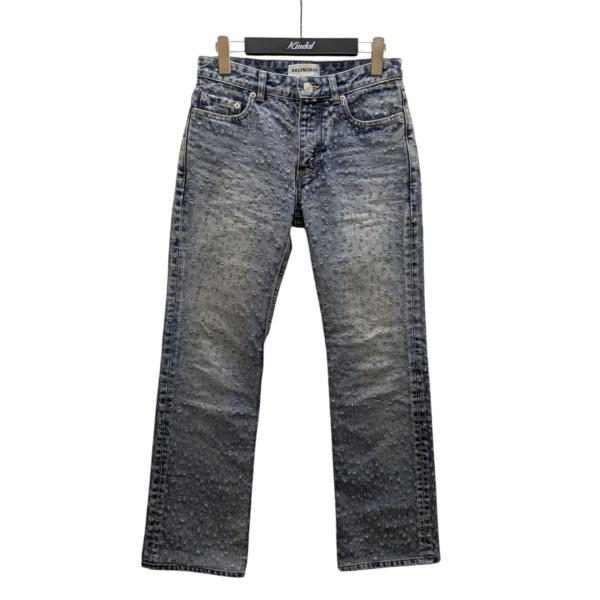 BALENCIAGA バレンシアガ distressed straight leg jeans